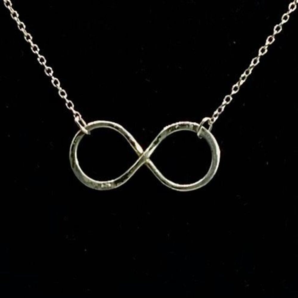 ALF Sterling 925 Silver Infinity Circle & 18” Chain
